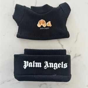 Labubu Palm Angels Teddy Bear Outfit | Black Knit Set | Fits Labubu Figure | New